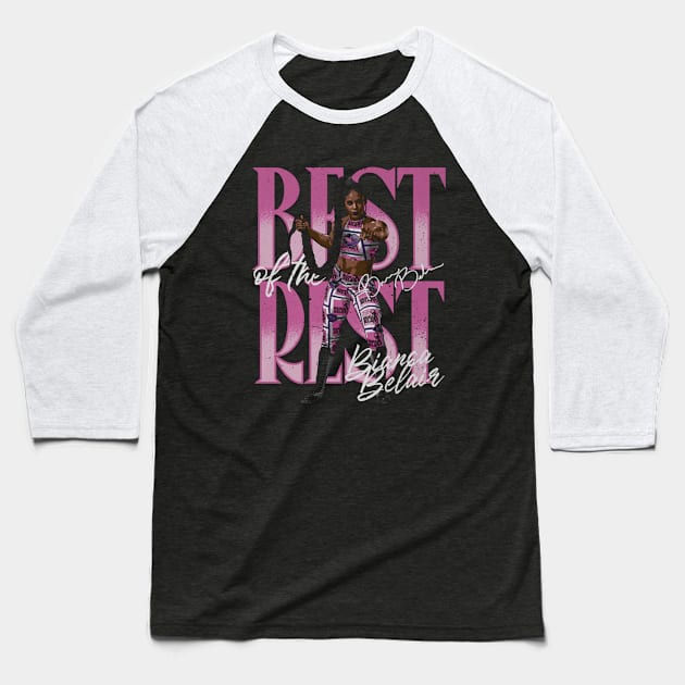 Bianca Belair Rest of the Best Baseball T-Shirt by MunMun_Design